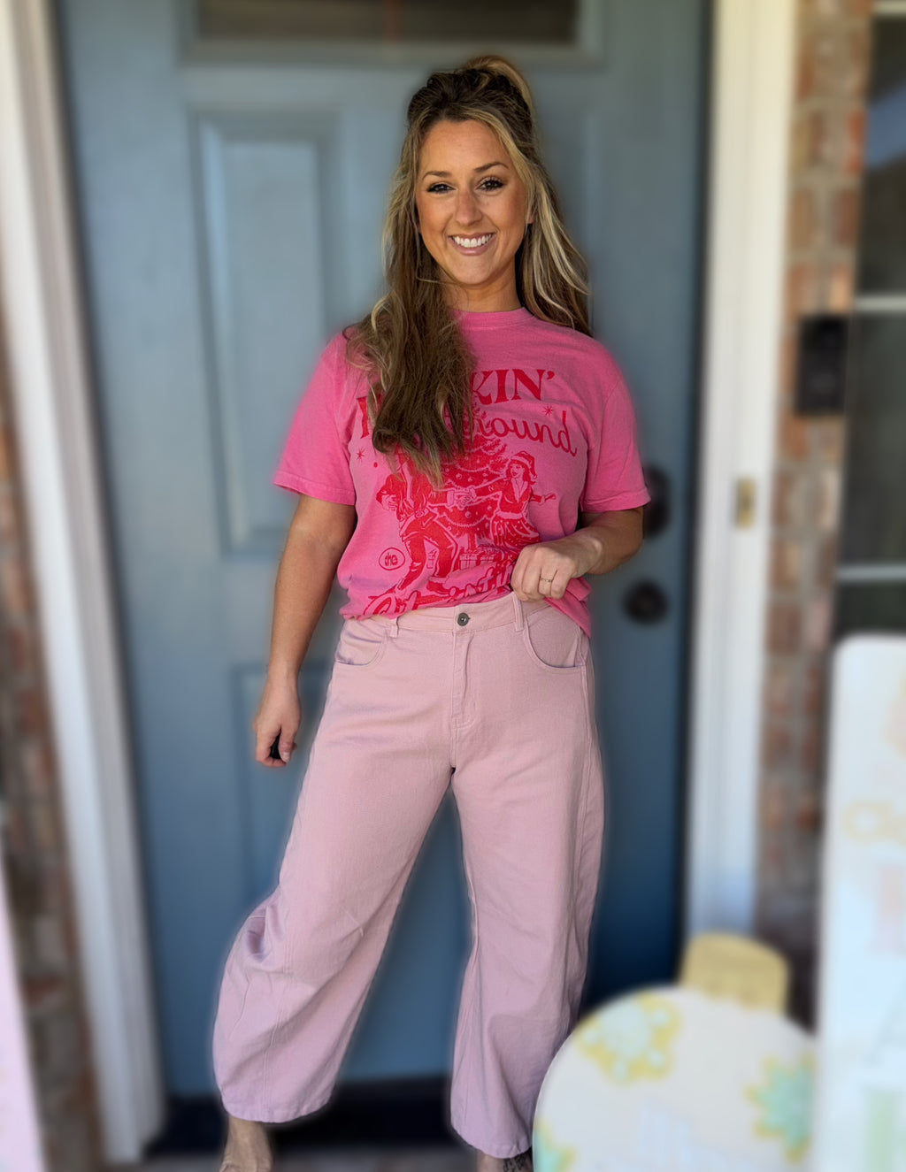 Pink Barrel Pants