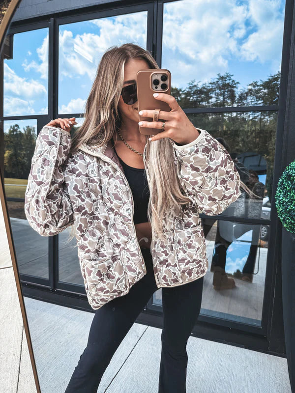 PRE-ORDER Cozy Cloud Jacket in Duck Camo