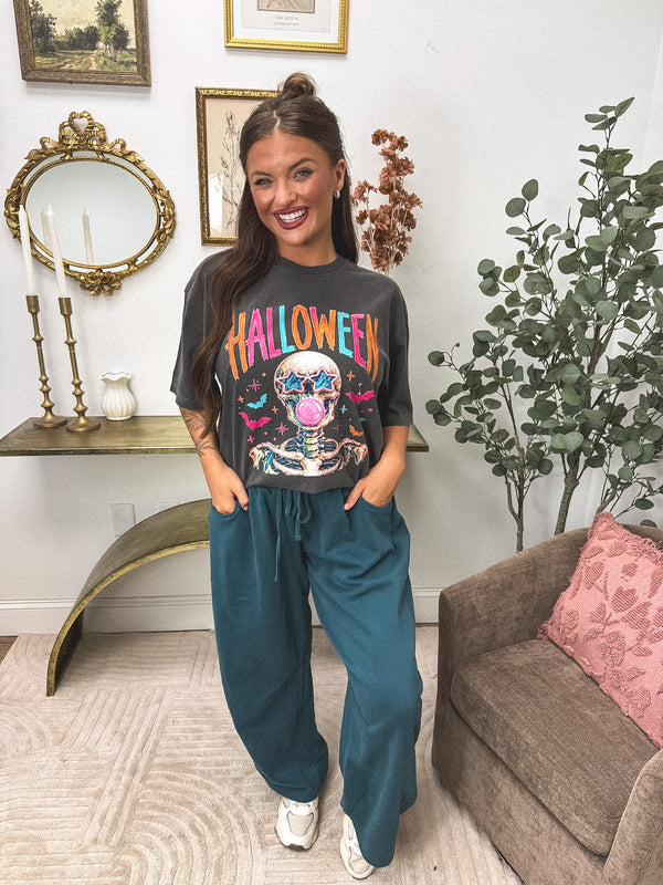 Colorful HALLOWEEN Graphic Tee on Pepper