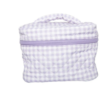 Light Purple Plaid Makeup Bag