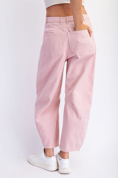 Pink Barrel Pants