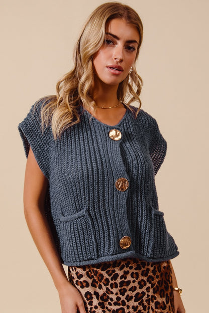 Midnight Blue Sweater Vest