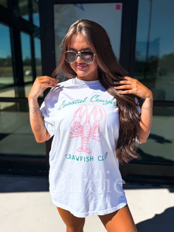 Crawfish Club Graphic Tee on White