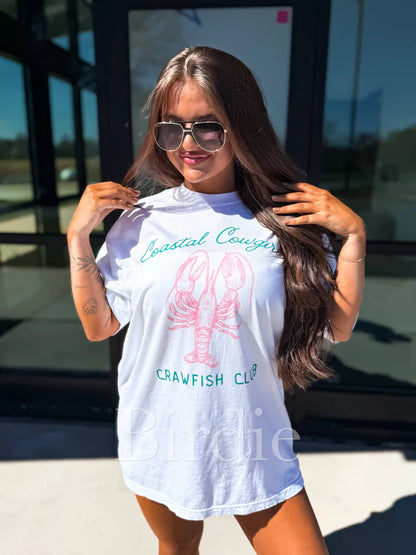 Crawfish Club Graphic Tee on White