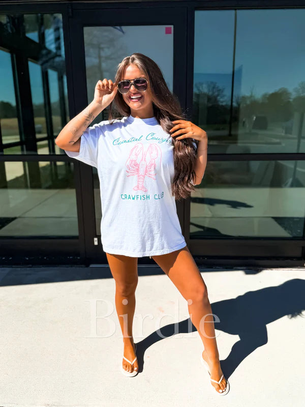Crawfish Club Graphic Tee on White