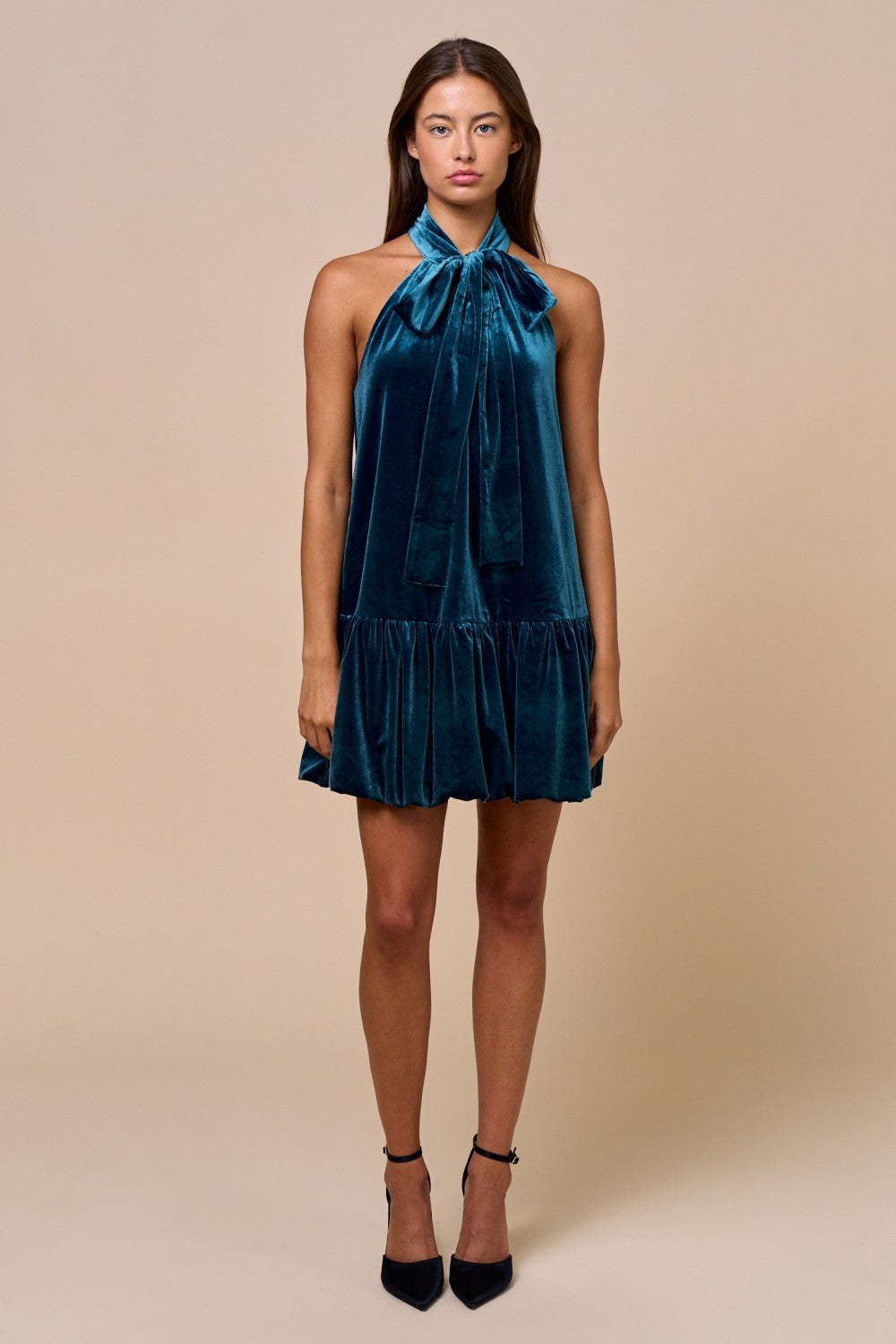 Very Velvet & Bright Mini Dress