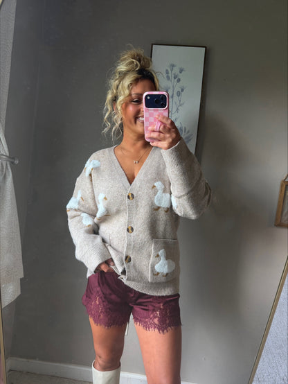 PRE ORDER RESTOCK 10/02 The Cozy Duckling Oversized Knit Cardigan