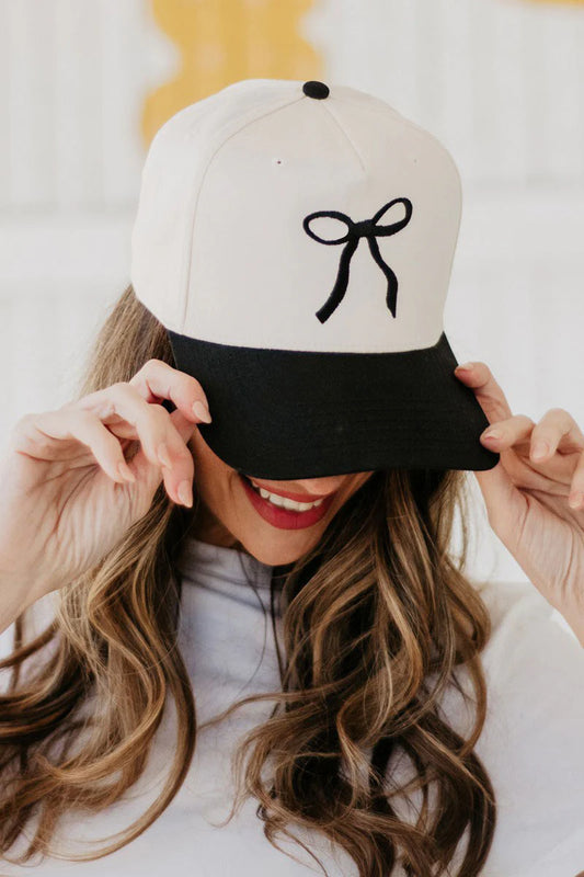 Black Coquette  Bow Trucker Hat